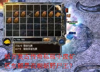新开复古传奇私服中废矿区东部是否刷新野尸王? 新开复古传奇私服中废矿区东部是否刷新野尸王?