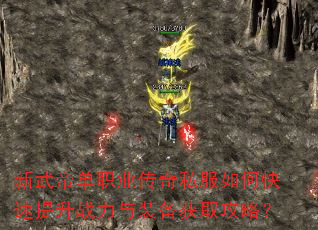 新武帝单职业传奇私服如何快速提升战力与装备获取攻略? 新武帝单职业传奇私服如何快速提升战力与装备获取攻略?