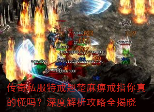 传奇私服特戒翘楚麻痹戒指你真的懂吗?深度解析攻略全揭晓 传奇私服特戒翘楚麻痹戒指你真的懂吗?深度解析攻略全揭晓