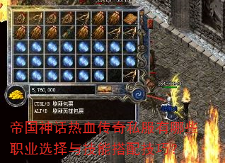 帝国神话热血传奇私服有哪些职业选择与技能搭配技巧? 帝国神话热血传奇私服有哪些职业选择与技能搭配技巧?